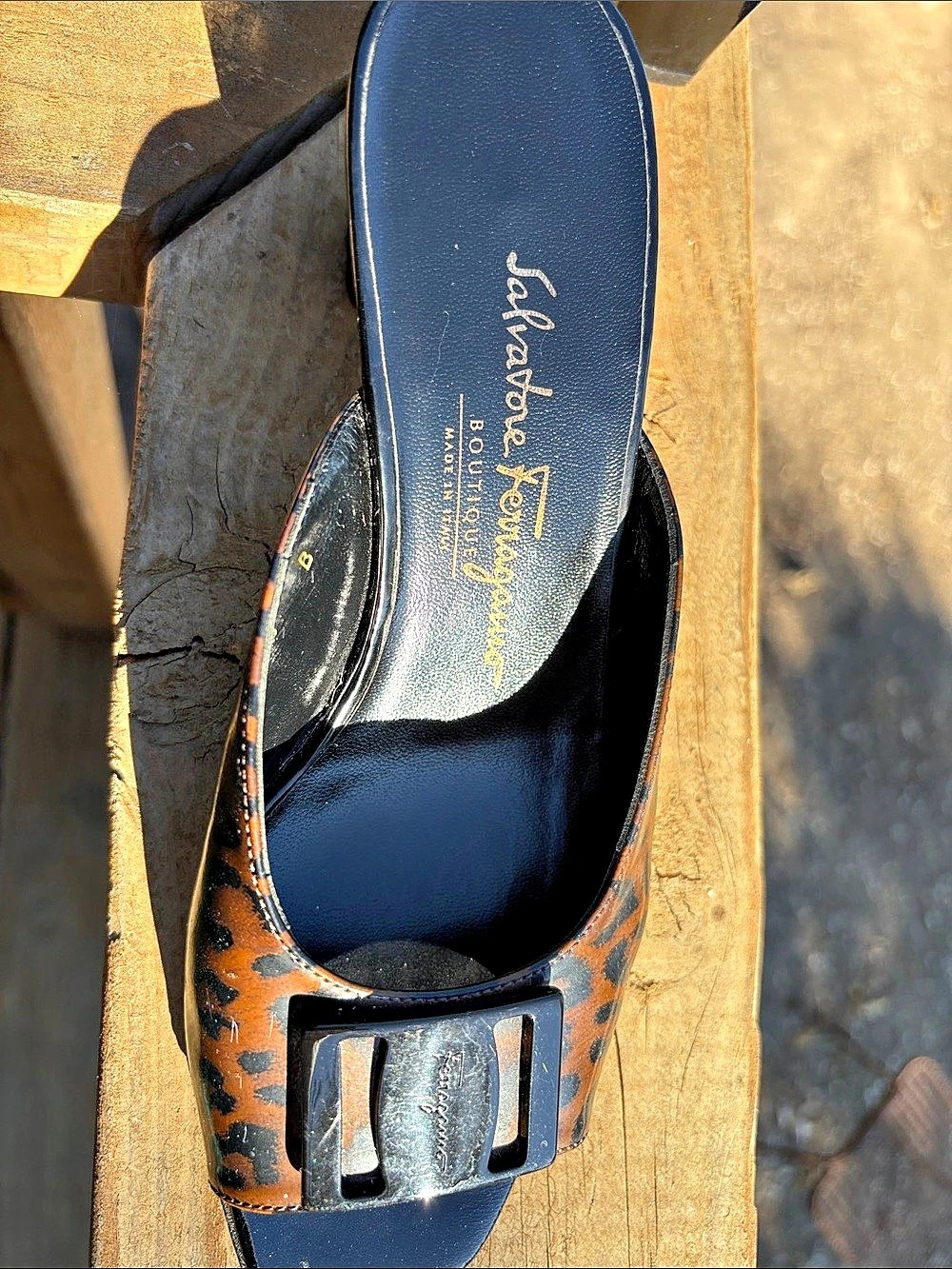 Salvatore Ferragamo Animal Print Heels - Picture 2 of 5
